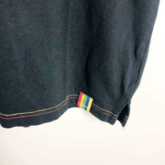 Coogi Rainbow Knit Fitted Polo Short Sleeve Shirt Medium - Picture 6 of 10